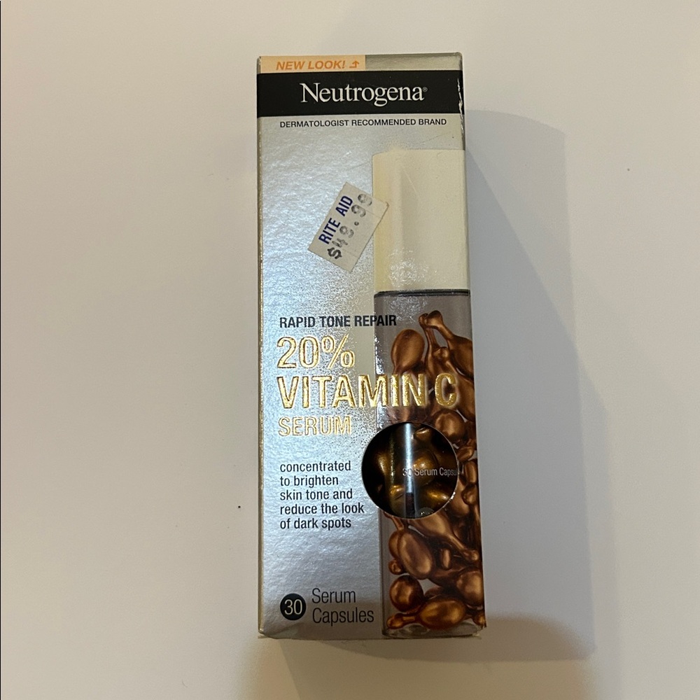 Neutrogena Vitamin C Serum Capsules - Gold and White